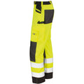 Hi-Vis Yellow - Pack Shot - Result Safeguard Adults Unisex Hi Viz Cargo Trousers