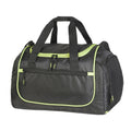 Black-Green - Front - Shugon Piraeus Shoulder Strap Holdall Bag