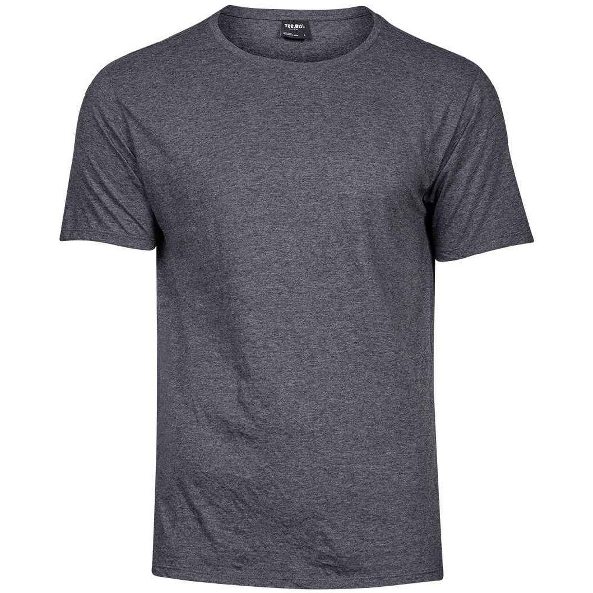 Black Melange - Front - Tee Jays Mens Urban Short Sleeve Melange T-Shirt