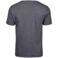Black Melange - Back - Tee Jays Mens Urban Short Sleeve Melange T-Shirt