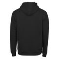 Black - Back - Tee Jays Mens Hooded Cotton Blend Sweatshirt