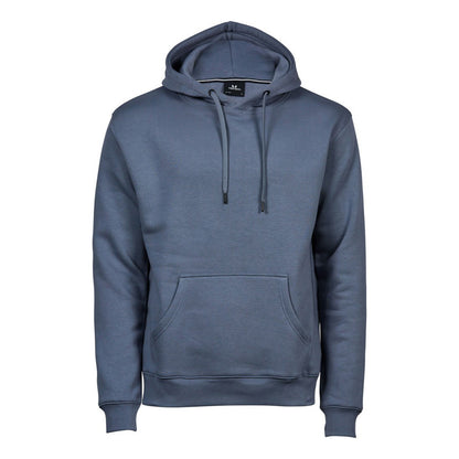 Flint Stone - Front - Tee Jays Mens Hooded Cotton Blend Sweatshirt