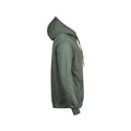 Leaf Green - Side - Tee Jays Mens Hooded Cotton Blend Sweatshirt