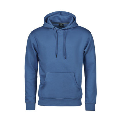 Ocean Blue - Front - Tee Jays Mens Hooded Cotton Blend Sweatshirt