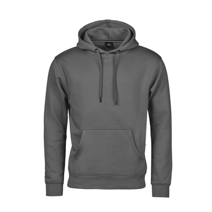 Powder Grey - Front - Tee Jays Mens Hooded Cotton Blend Sweatshirt
