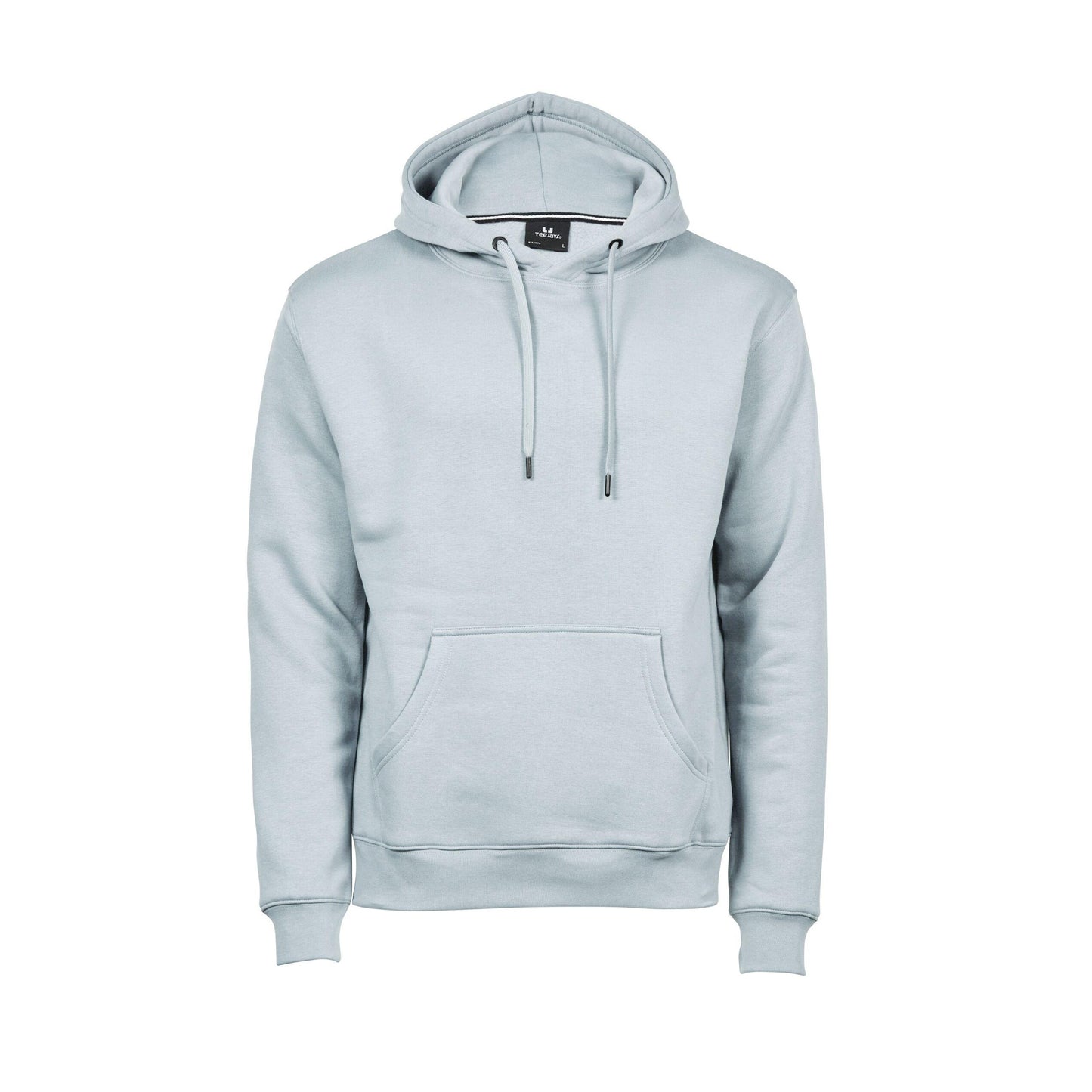 Ice Blue - Front - Tee Jays Mens Hooded Cotton Blend Sweatshirt