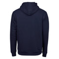 Navy Blue - Back - Tee Jays Mens Hooded Cotton Blend Sweatshirt