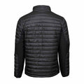 Black-Black - Back - Teejays Mens Padded Full Zip Crossover Jacket