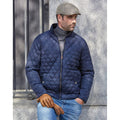 Deep Navy - Back - Tee Jays Mens Richmond Diamond Quilted Jacket