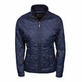 Deep Navy - Back - Tee Jays Womens-Ladies Richmond Diamond Quilted Jacket