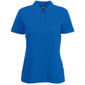 Royal - Front - Fruit Of The Loom Womens-Ladies Lady Fit Short-Sleeved Polo Shirt