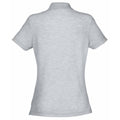 Heather Grey - Back - Fruit Of The Loom Womens Lady-Fit 65-35 Short Sleeve Polo Shirt