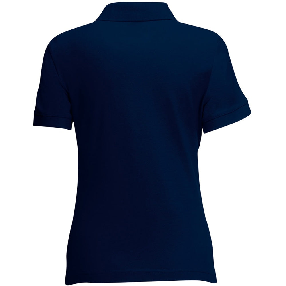 Deep Navy - Back - Fruit Of The Loom Womens-Ladies Lady Fit Short-Sleeved Polo Shirt