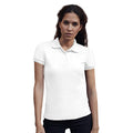 White - Back - Fruit Of The Loom Womens Lady-Fit 65-35 Short Sleeve Polo Shirt
