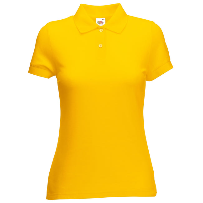 Sunflower - Front - Fruit Of The Loom Womens-Ladies Lady Fit Short-Sleeved Polo Shirt