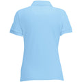 Sky Blue - Back - Fruit Of The Loom Womens Lady-Fit 65-35 Short Sleeve Polo Shirt