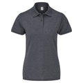 Dark Heather - Front - Fruit Of The Loom Womens Lady-Fit 65-35 Short Sleeve Polo Shirt