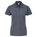 Heather Navy - Front - Fruit Of The Loom Womens-Ladies Lady Fit Short-Sleeved Polo Shirt