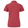 Heather Red - Back - Fruit Of The Loom Womens Lady-Fit 65-35 Short Sleeve Polo Shirt