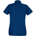 Navy - Back - Fruit Of The Loom Womens-Ladies Lady Fit Short-Sleeved Polo Shirt