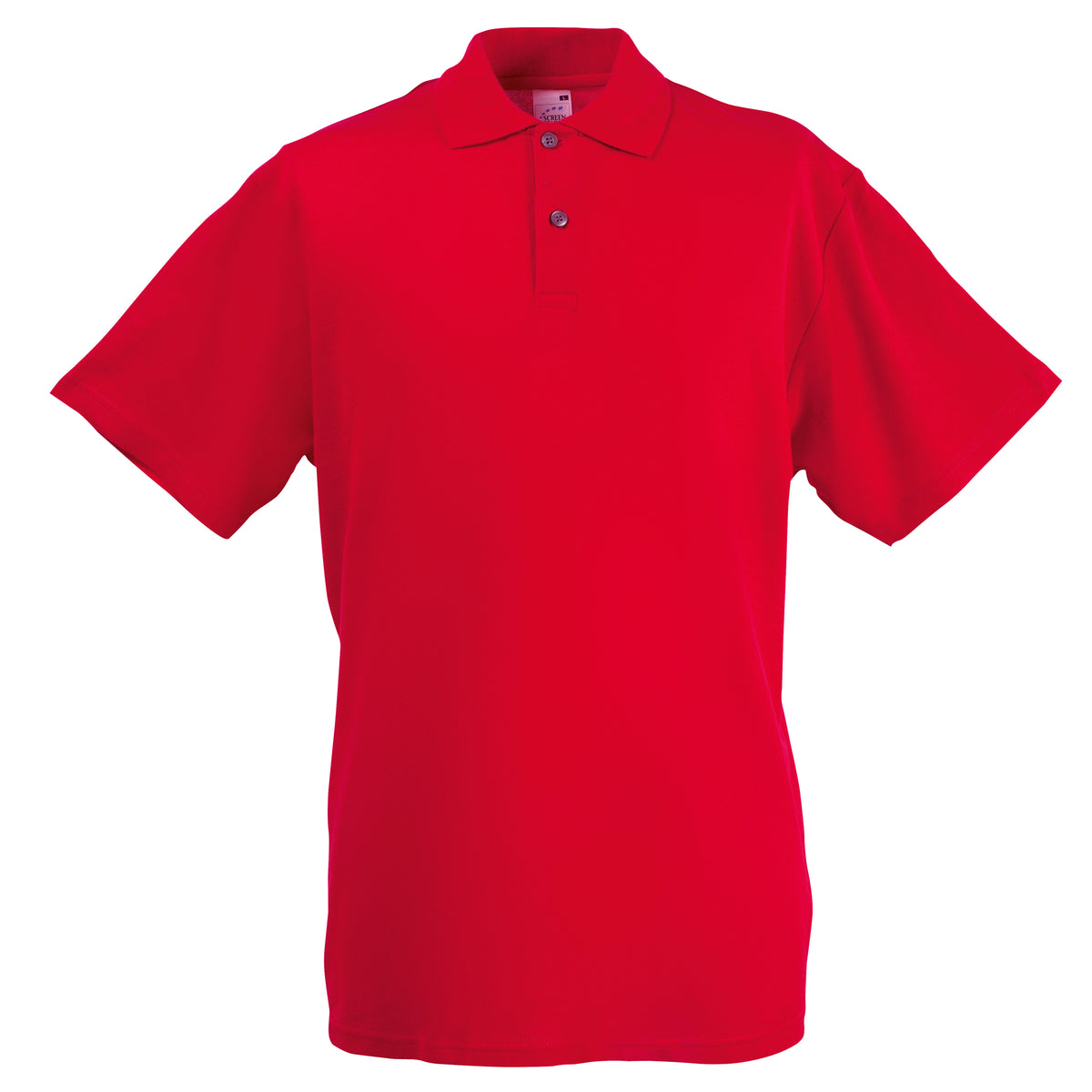 Red - Front - Fruit Of The Loom Mens Screen Stars Original Short Sleeve Polo Shirt
