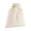 Natural - Front - Westford Mill Soft Organic Cotton Drawcord Bag