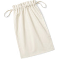 Natural - Back - Westford Mill Soft Organic Cotton Drawcord Bag