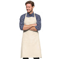 Natural - Back - Westford Mill Adults Unisex Cotton Craft Apron
