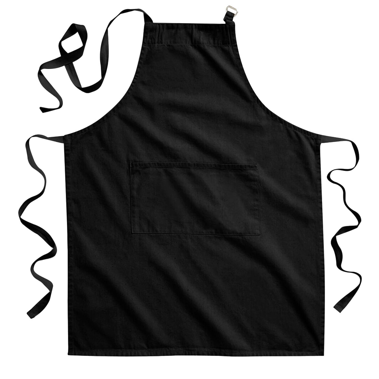 Black - Front - Westford Mill Adults Unisex Cotton Craft Apron