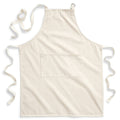 Natural - Front - Westford Mill Adults Unisex Cotton Craft Apron