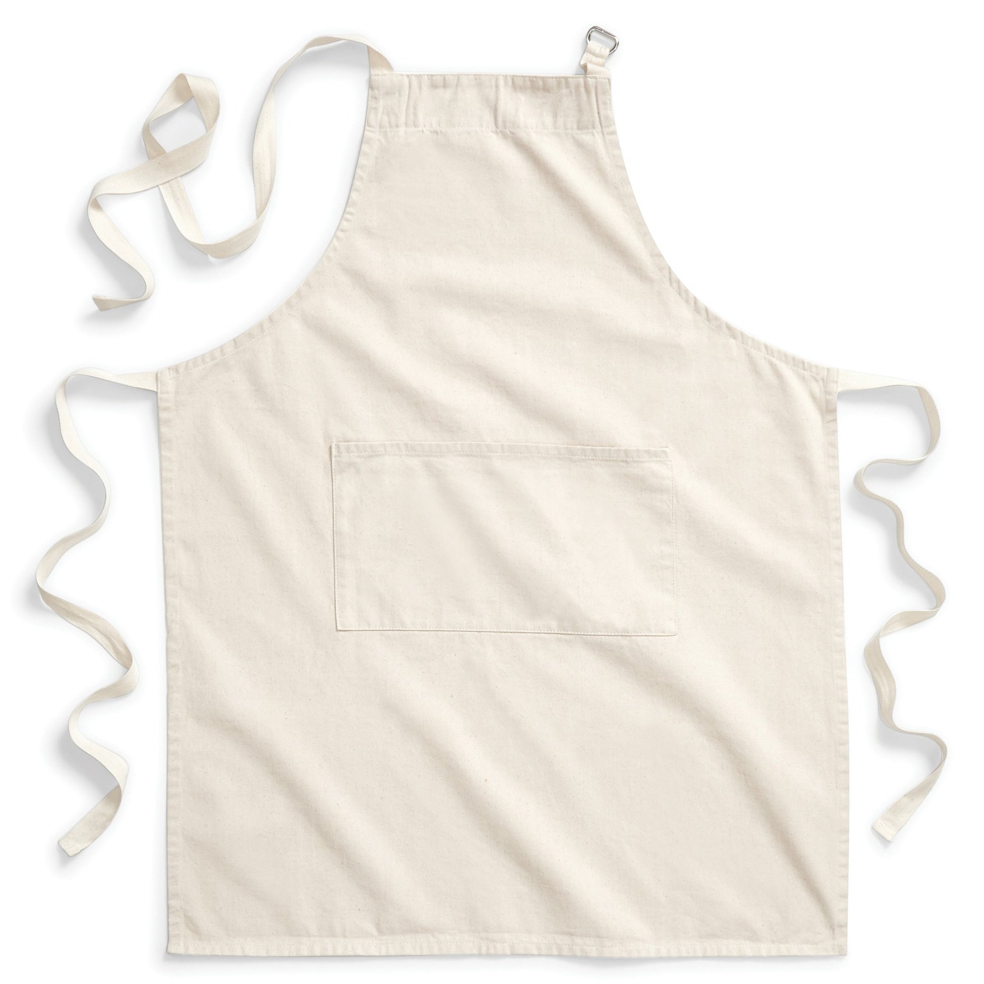 Natural - Front - Westford Mill Adults Unisex Cotton Craft Apron
