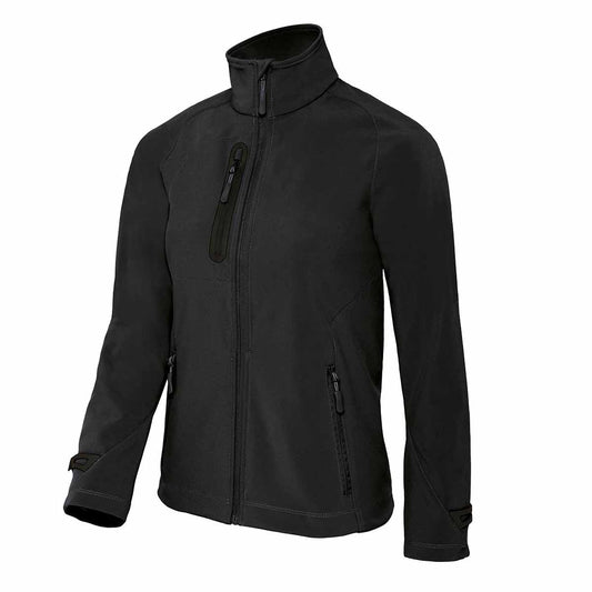Black - Front - B&C Womens X-Lite Softshell Jacket