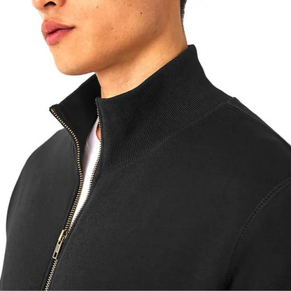 Black - Back - B&C Mens Spider Full Zip Sweatshirt