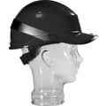 Black - Back - Delta Plus Hi-Vis Baseball Safety Helmet