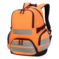 Hi Vis Orange - Front - Shugon London Pro Hi-Vis Backpack