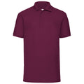 Burgundy - Front - Fruit Of The Loom Mens 65-35 Pique Short Sleeve Polo Shirt
