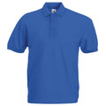 Royal - Front - Fruit Of The Loom Mens 65-35 Pique Short Sleeve Polo Shirt