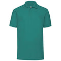 Emerald - Front - Fruit Of The Loom Mens 65-35 Pique Short Sleeve Polo Shirt