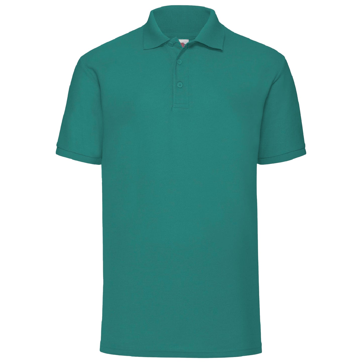 Emerald - Front - Fruit Of The Loom Mens 65-35 Pique Short Sleeve Polo Shirt