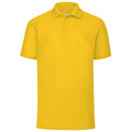 Sunflower - Front - Fruit Of The Loom Mens 65-35 Pique Short Sleeve Polo Shirt