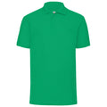 Kelly Green - Front - Fruit Of The Loom Mens 65-35 Pique Short Sleeve Polo Shirt