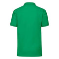 Kelly Green - Side - Fruit Of The Loom Mens 65-35 Pique Short Sleeve Polo Shirt