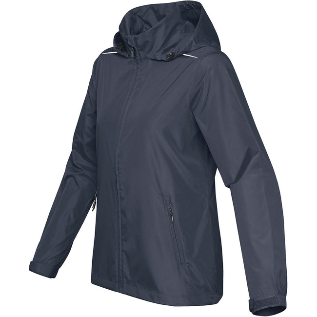 Navy Blue - Side - Stormtech Womens-Ladies Nautilus Performance Shell Jacket