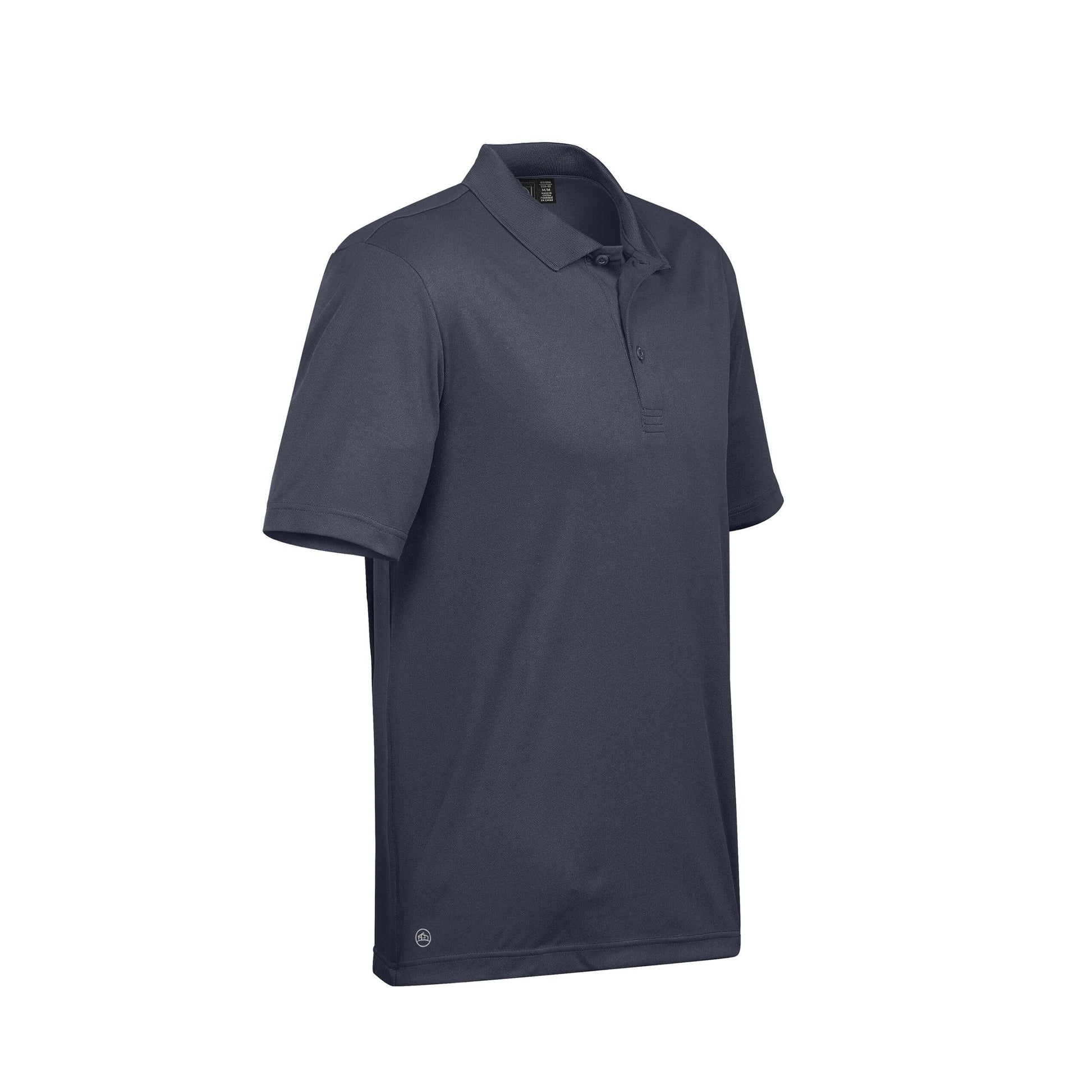 Navy - Side - Stormtech Mens Eclipse H2X-Dry Pique Polo