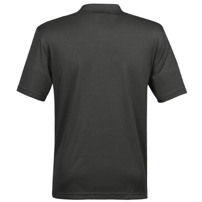 Carbon - Back - Stormtech Mens Eclipse H2X-Dry Pique Polo