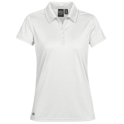 White - Front - Stormtech Womens-Ladies Eclipse H2X-Dry Pique Polo