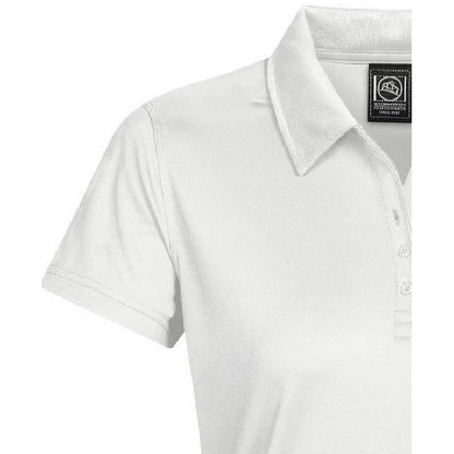 White - Back - Stormtech Womens-Ladies Eclipse H2X-Dry Pique Polo