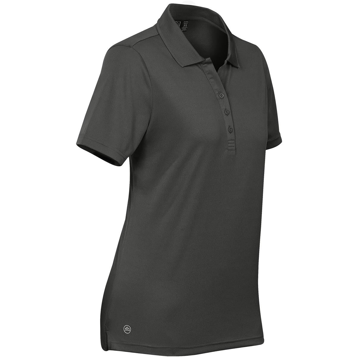 Carbon - Side - Stormtech Womens-Ladies Eclipse H2X-Dry Pique Polo
