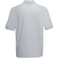 Heather Grey - Back - Fruit Of The Loom Childrens-Kids Unisex 65-35 Pique Polo Shirt