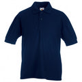 Deep Navy - Front - Fruit Of The Loom Childrens-Kids Unisex 65-35 Pique Polo Shirt
